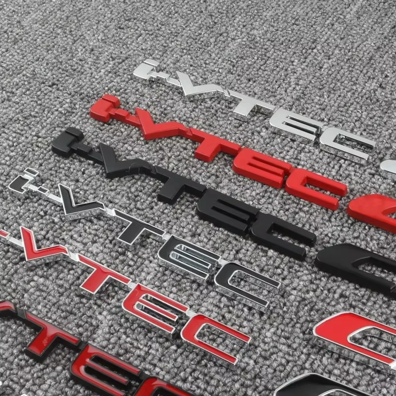 

1X 3D VTEC iVTEC métal emblème Badge décalcomanies autocollant de voiture pour Honda cb400 i-VTEC vfr800 cb750 Civic Accord Odys