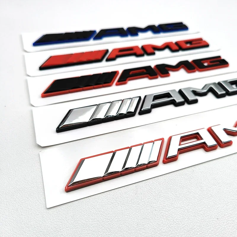 

New 3D ABS Logo AMG Emblem Letters Sticker Car Badge for Mercedes Benz Brabus A B C E S CLA CLS GLC GLE GLS G Class Accessories