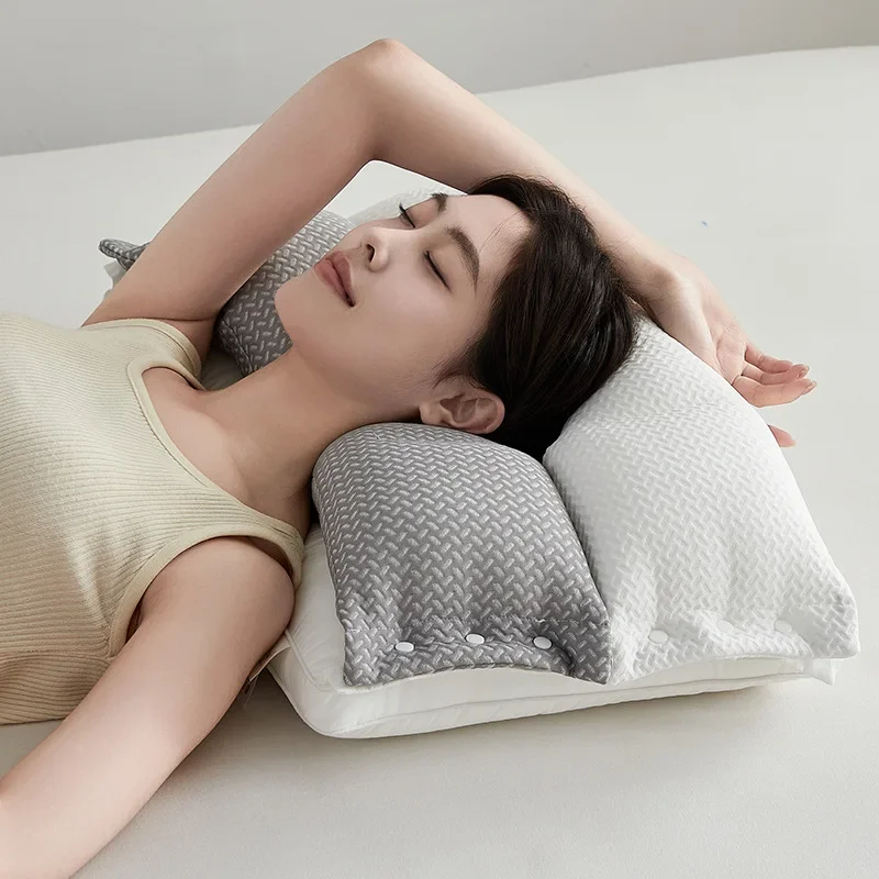 3-in-1 Pillow Core O-type Positioning Neck Protector Double Sound Sleeping Pillow Core 2-in-1 Power Traction Pillow