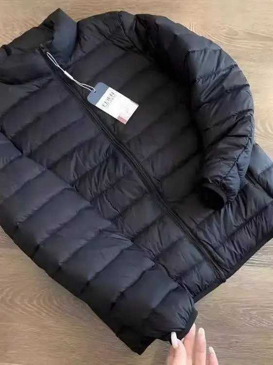

Lightweight Short down Cotton Jacket Men's Stand Collar Hooded Autumn Winter Coat Knot Element No Brand Registered ...