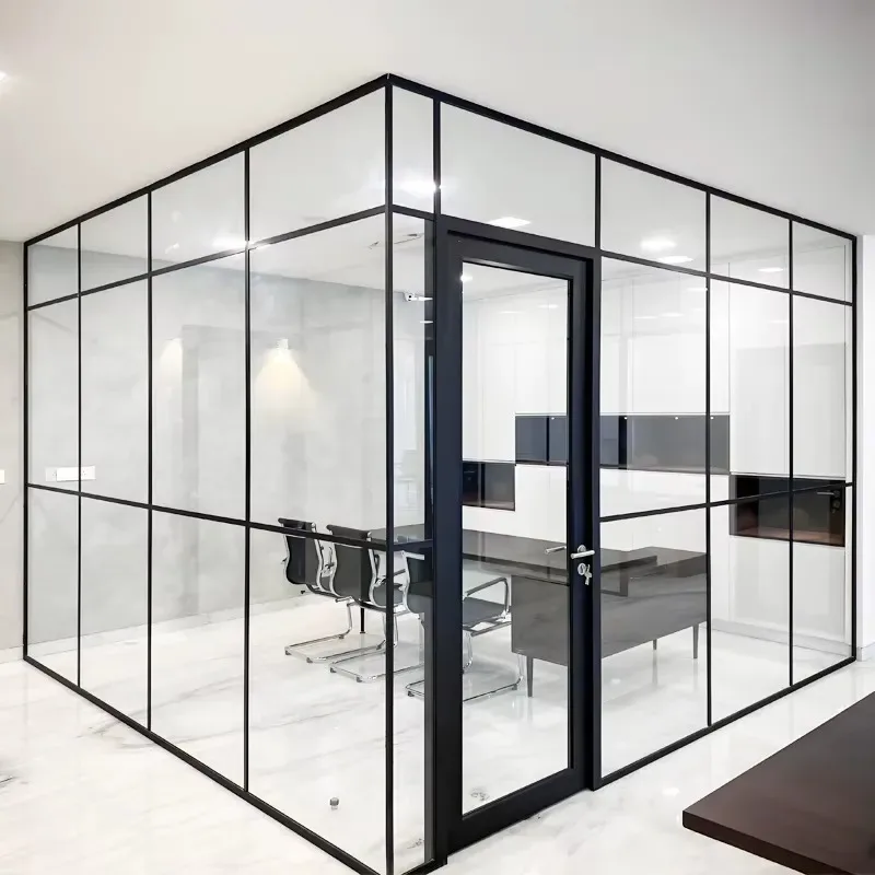 Modern Aluminum Soundproof Temporary Partition Wall Customizable Size for Office School Mall Apartment