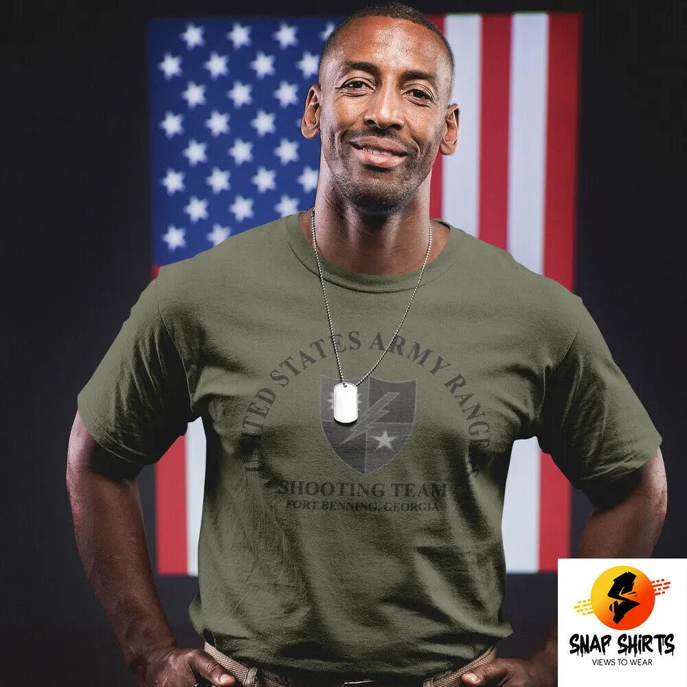 US Army Rangers Shooting Team Fort Benning Special Forces T-Shirt. Summer Cotton Short Sleeve O-Neck Mens T Shirt New S-3XL