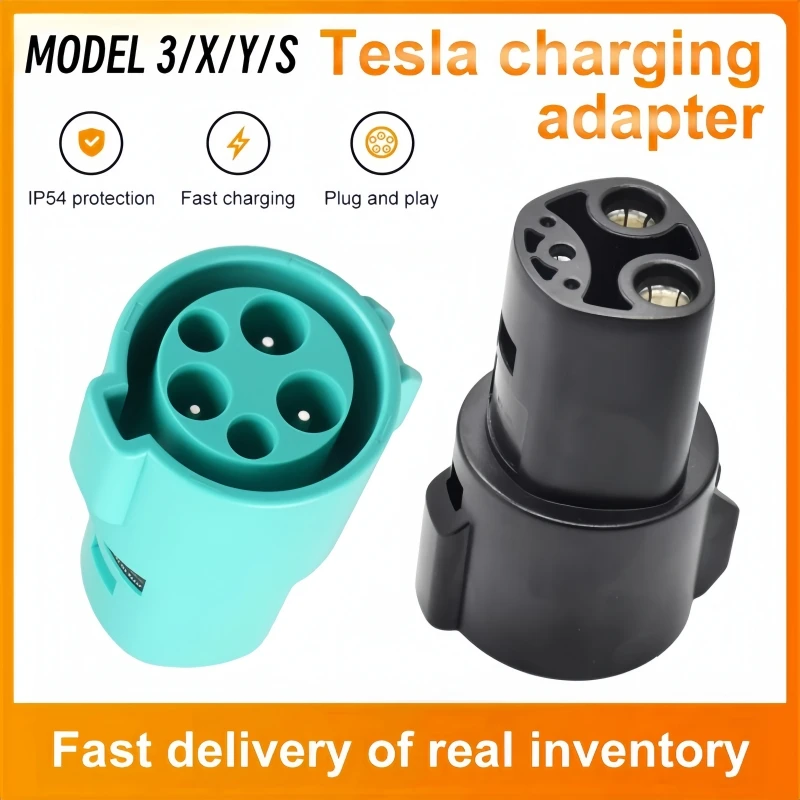 New EV Charger Adapter Type1 J1772 to Tesla Model X Y 3 S for Electric Vehicle Charging Gun Connector Conversion Teslas Socket