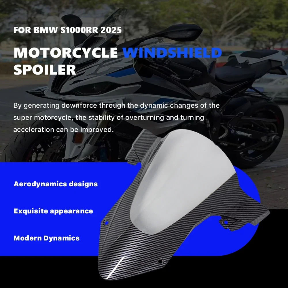 

Motorcycle Windshield And Air Deflector Suitable For BMW S1000RR 2025 New Windshield