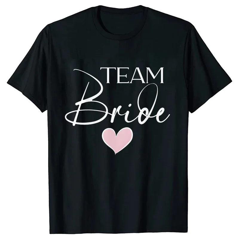 T-Shirt Team Bride atasan pesta lajang kaus ibu dari pengantin wanita & mempelai pria blus mandi pengantin kaus pertunangan pernikahan