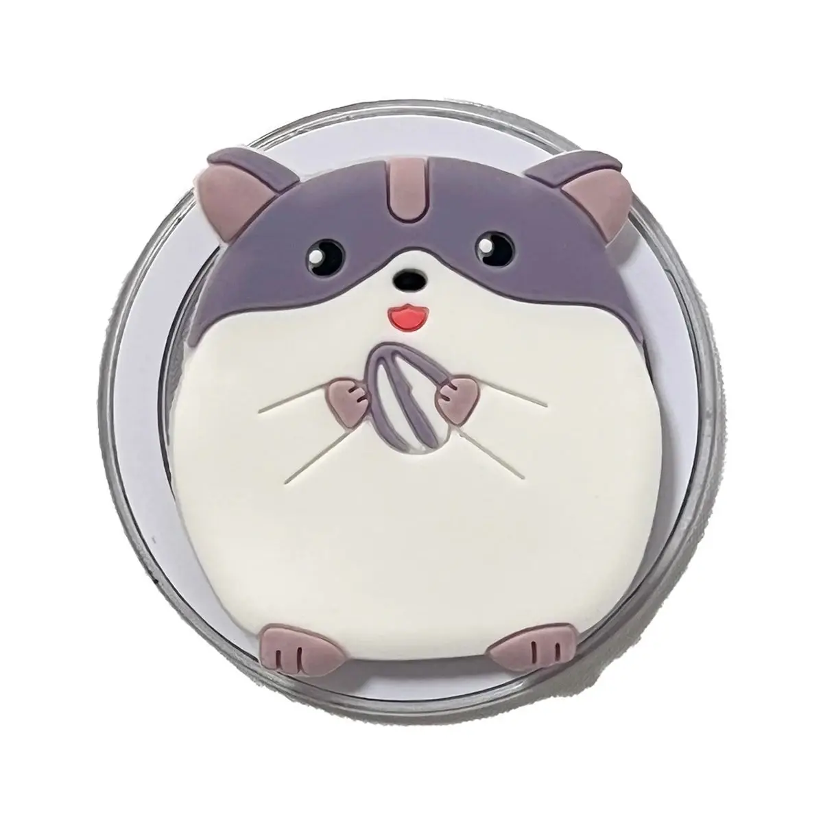 

Мягкий держатель для мобильного телефона с милыми животными, фиолетовым хомяком, Griptok, подставка для телефона, поддержка iPhone 17, iPhone, 16 Pro Max, Samsung