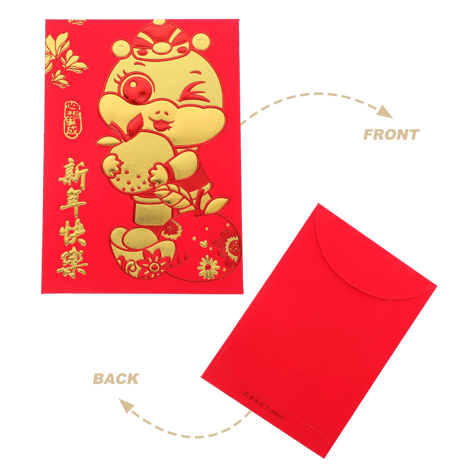 60 قطعة المظاريف الحمراء 2025 سنة الأفعى السنة الصينية الجديدة مغلفات المال لمهرجان الربيع النقدي الحزم الحمراء