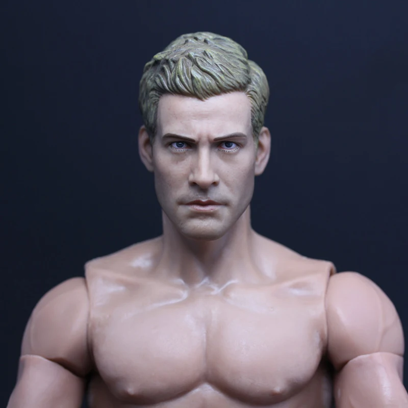 1/6 Scale Male Soldier Head Sculpt Player Head Carving Model Actor Headplay for 12\