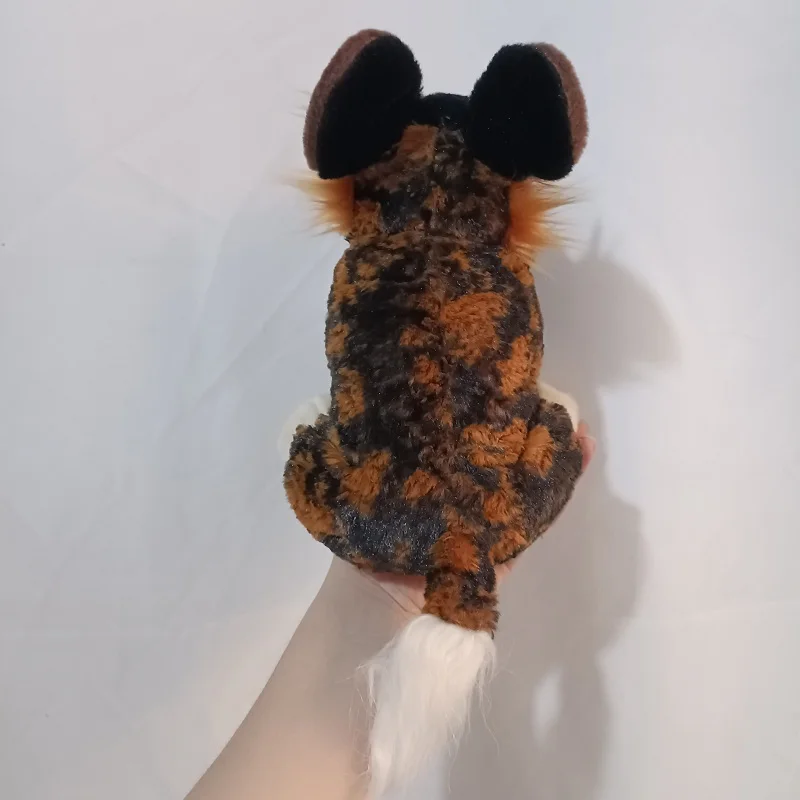 Lifelike Hyena Brown spotted Dog Emulational Animal Cute Stuffed Doll Soft Plush Toy Girl Boy Birthday Christmas Gift 1pc