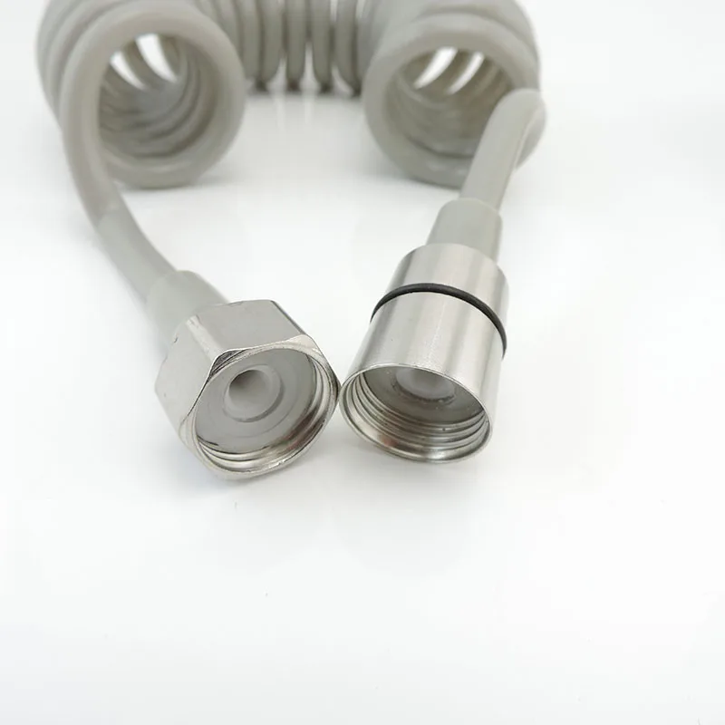 Plastic Water Toilet Bidet Sprayer Flexible Spring Shower head Hose tube Telephone Line soft Hoses bathroom Accessories