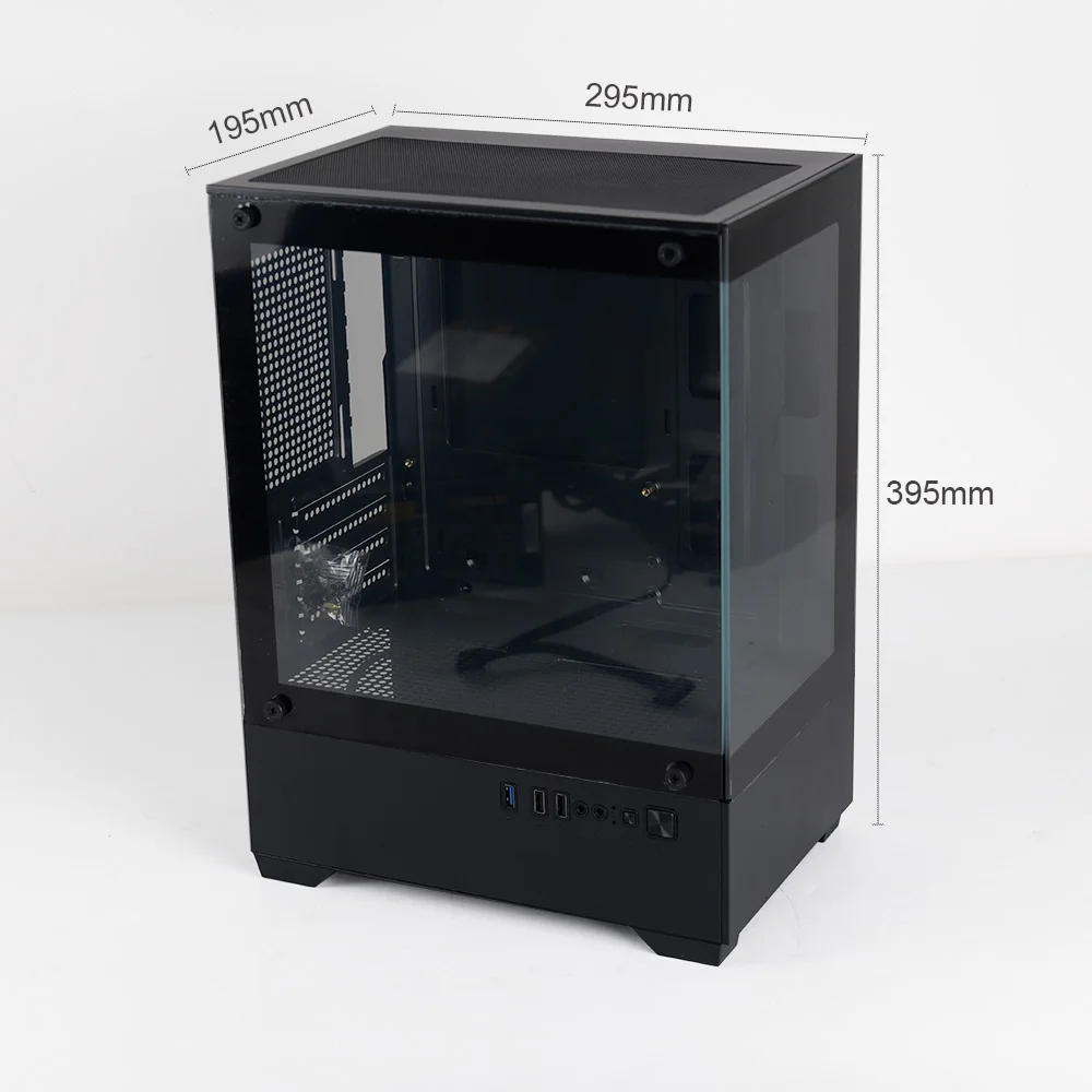 MANMU gehard glas transparante pc-kast kast M-Atx Gaming Rgb-behuizing Desktop Tower computerbehuizing