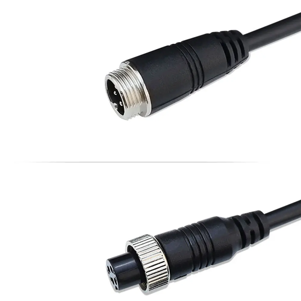 หัวการบิน Extension Cable 4 PIN Connector 5M/10M/15M/20M/30M สำหรับรถบรรทุก Monitor กล้องการเชื่อมต่อ