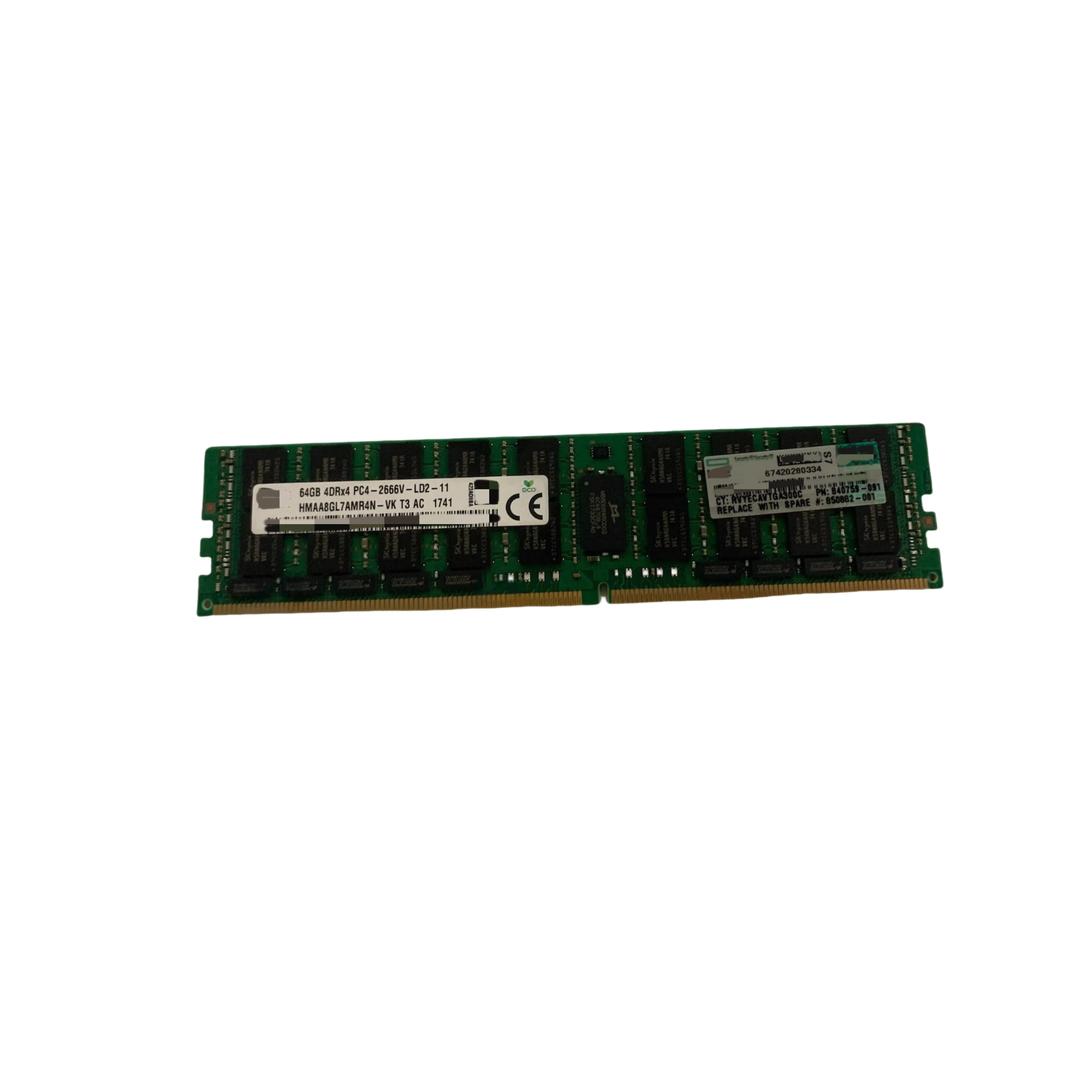 

815101-B21 840759-091 850882-001 64G 4DRX4 PC4-2666V-LR