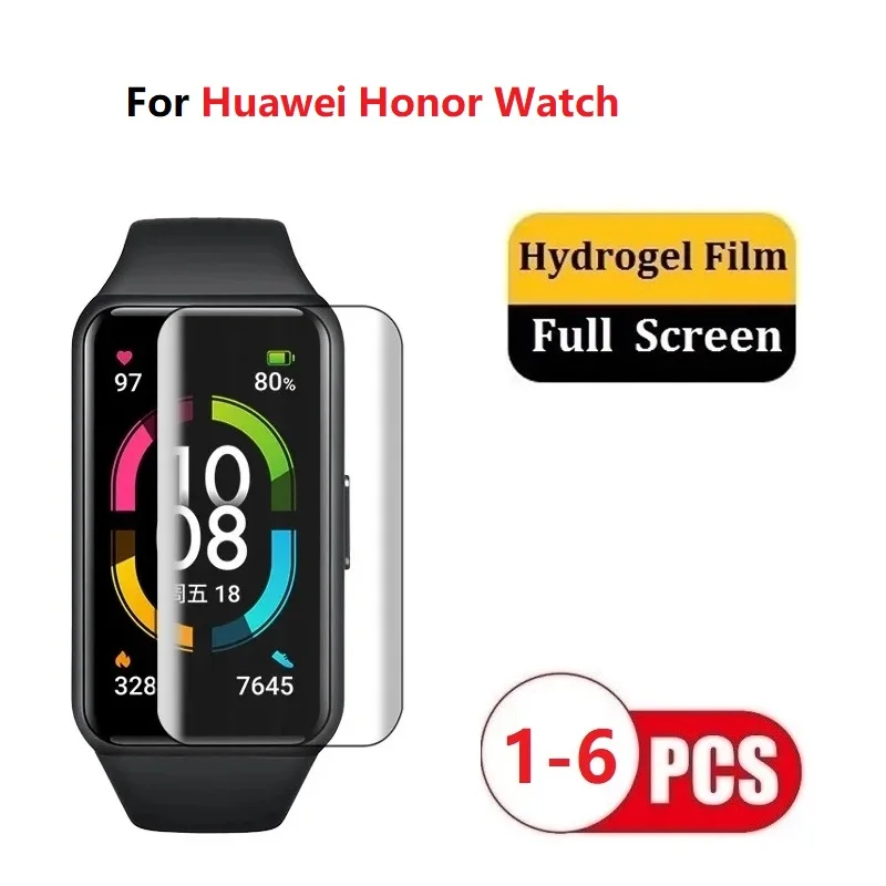 Película de hidrogel para Huawei Honor Band 6 5 4, Protector de pantalla para Honor Band 5 4 6, película de pantalla de reloj, no lámina de vidrio