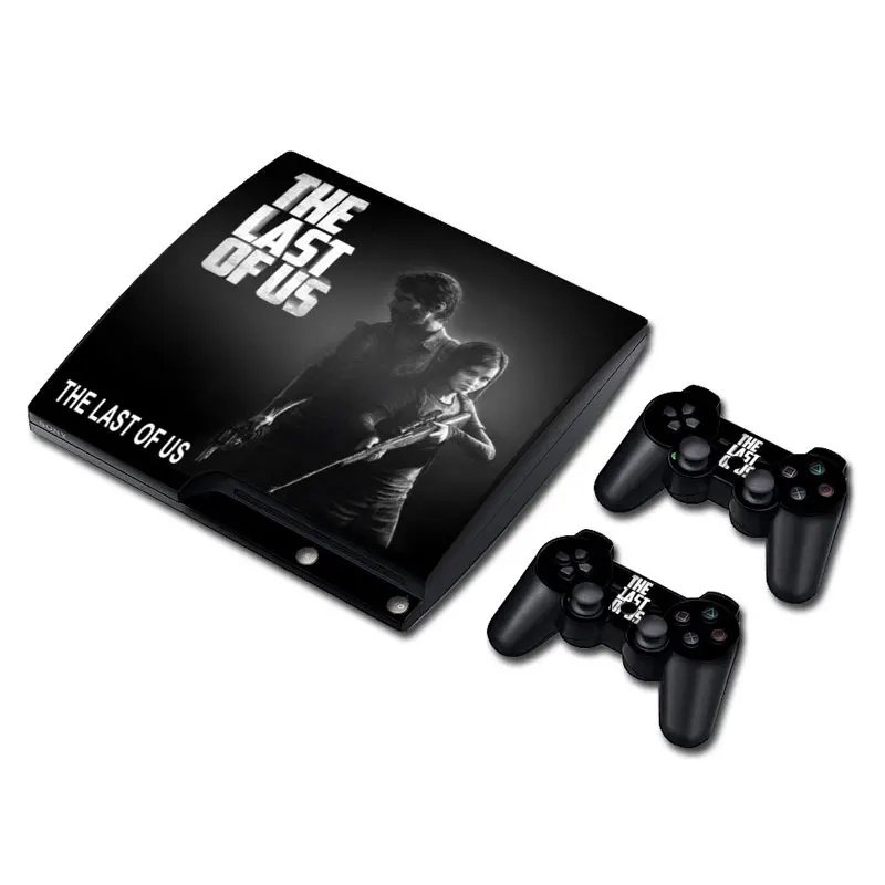 The last of us Vinyl Decal Skin/stickers Wrap for PS3 Slim Console and 2 Controllers-Blue skull TN-P3Slim-5284