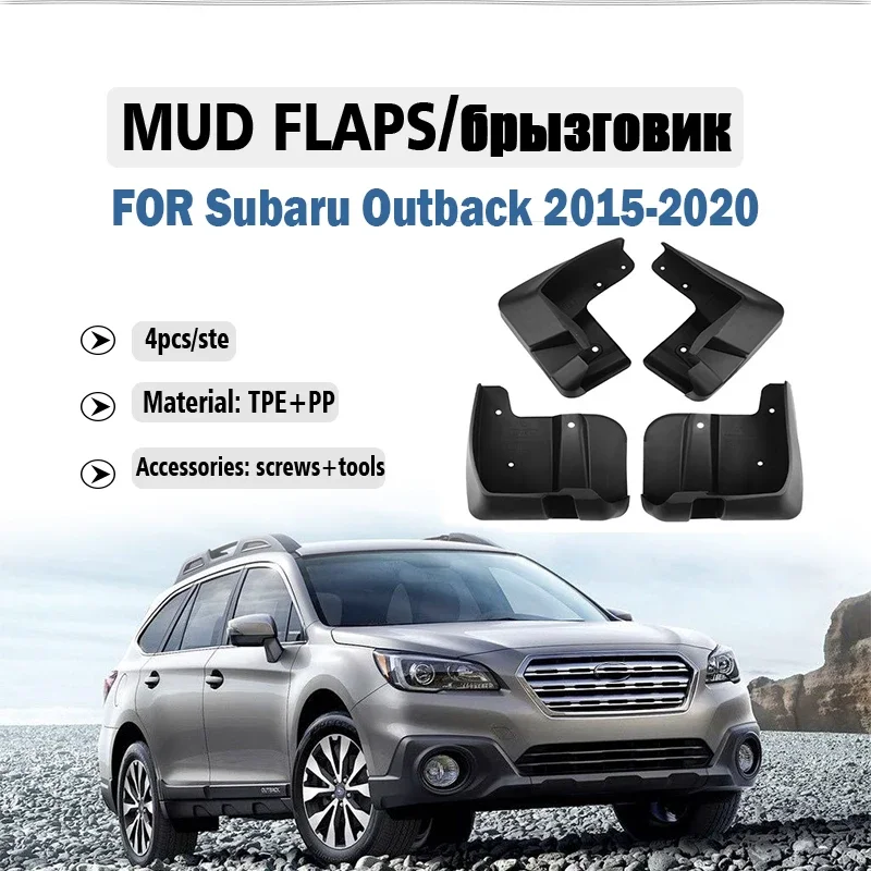 

Car Mudguard For Subaru OUTBACK 2015 2016 2017 2018 2019 2020 Fender Mudflaps Front And Rear Wheel Mud Splash Guards Accessories