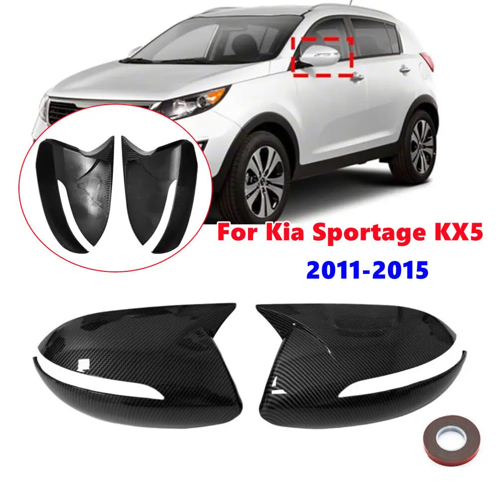 Для Kia Sportage KX5 2011 2012 2013 2014 2015 Автомобильное боковое зеркало заднего вида Крышка крыла Внешняя дверь Корпус Накладка ABS