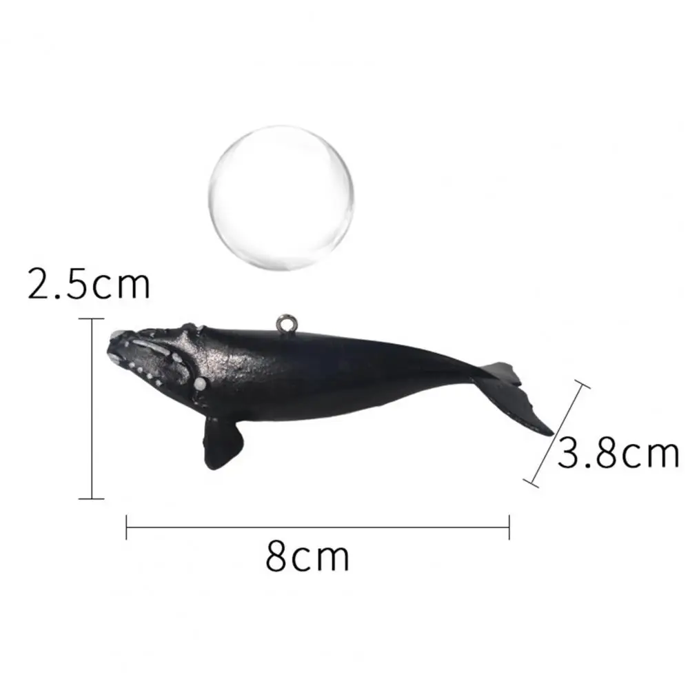 Fish Tank Cartoon Decoration Vibrant Mini Simulated Floating Whales Aquarium Ornaments Realistic Cartoon Figurines for Fish Tank