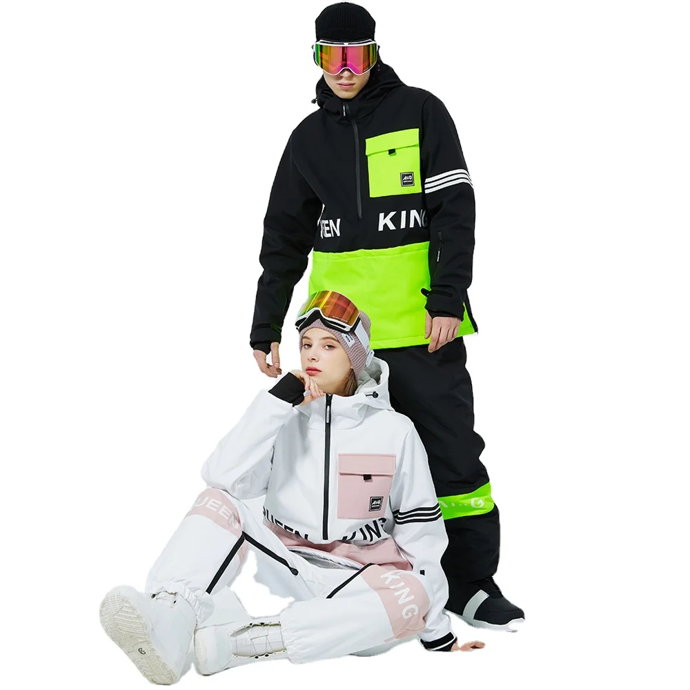 

High Quality Unisex Winter Sports Suit New Designer Half Zip Hooded Ski Wear Breathable -Tex & For For Adults