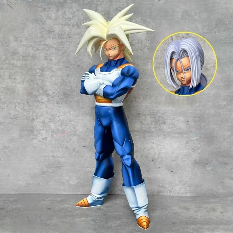 

Hot 30cm New Gk Dragon Ball Jack'S Gang Trunks Lk Double-Headed Carving Super Saiyan Action Figure Model Desktop Ornaments Gift