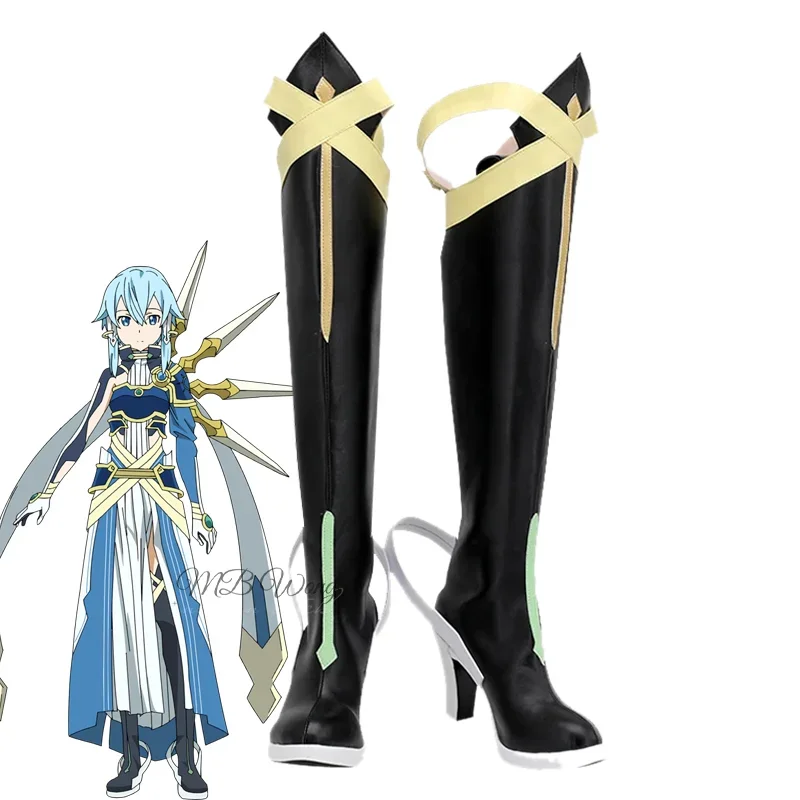 

Anime Sword Art Online Alicization Asada Shino Cosplay Shoes Boots Role Play Halloween Carnival Party Outfit Christmas Custom