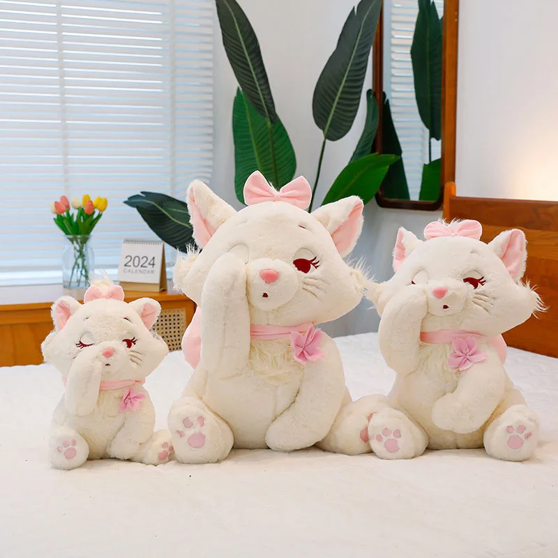 愛らしい柔らかいぬいぐるみ猫人形おもちゃ桜の花のデザインかわいい睡眠仲間人形女の子のための大人のぬいぐるみおもちゃユニバーサルギフト