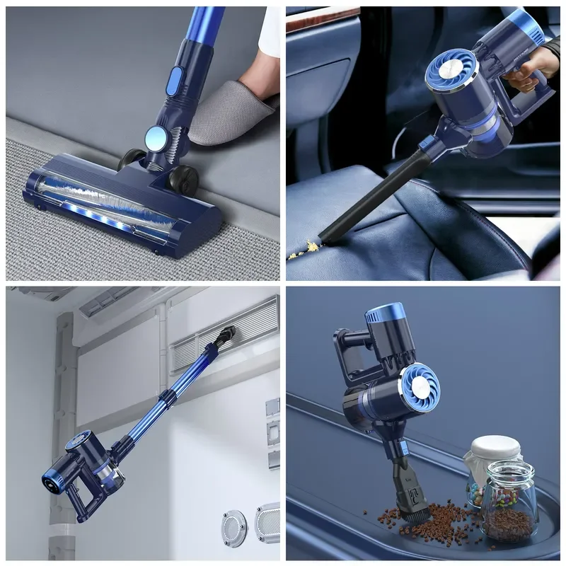 PRETTYCARE P3 Updated Stick Lightweight Bagless Hotel Use HEPA Filter Cyclone Technology Household Cordless Vacuum Cleaner view 5