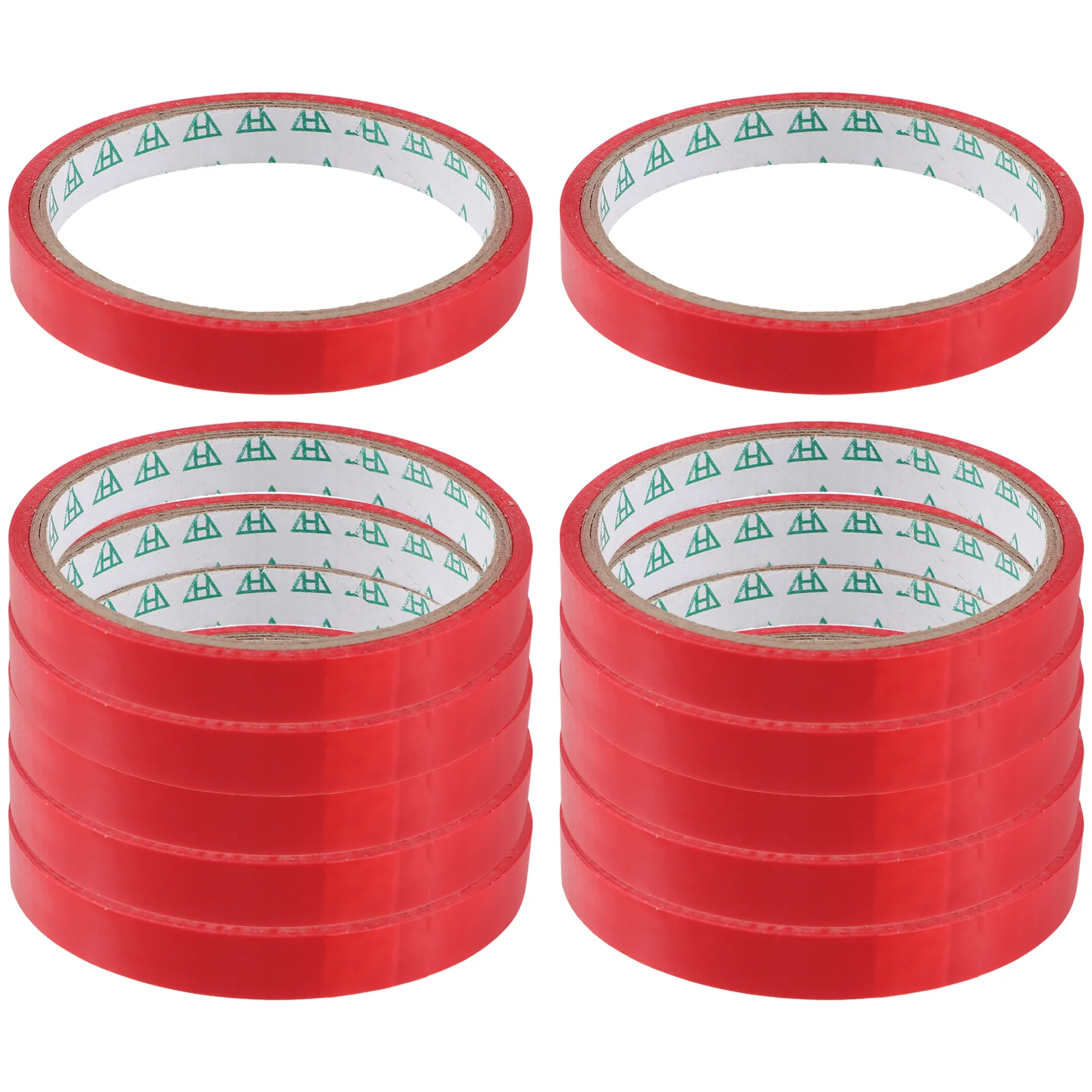 12 Pcs Glue Tape Vegetable Bag Sealing Tapes Strap Packing Red Packaging Tying Refills