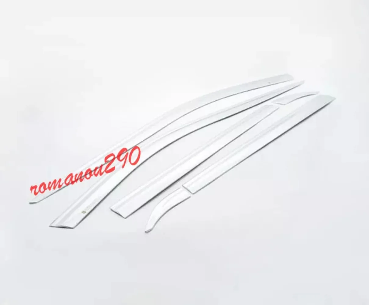 6X For Hyundai Palisade 2020-2021 Window Visor Vent Shades Sun Rain Guard Chrome