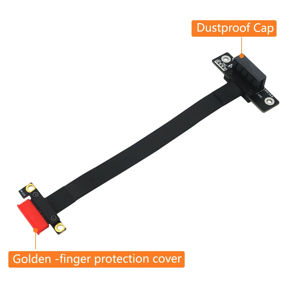 Add On Cards PCI-E Riser PCIe PCI Express 36PIN 1X 270 Degree Extension Cable Adapter PCI-E X1 to PCI-E X1 Gen3 8Gbps Converter