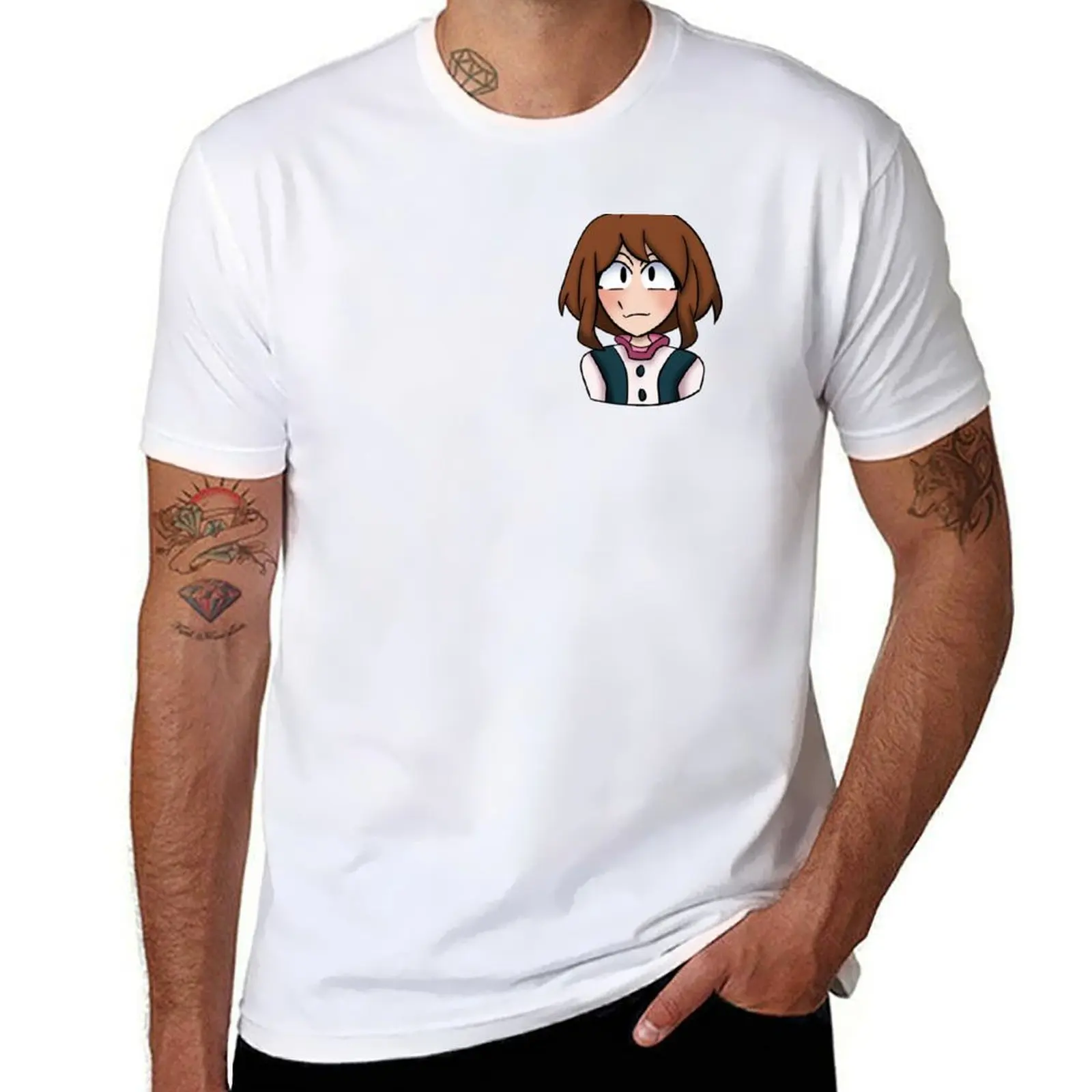 

Uraraka Ochako Hero Suit T-Shirt man t shirts cotton man t shirt designer T-Shirt