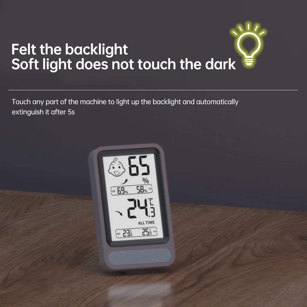 Nuova stazione meteorologica multifunzione wireless LCD digitale per casa interna misuratore di umidità termometro sensore igrometro