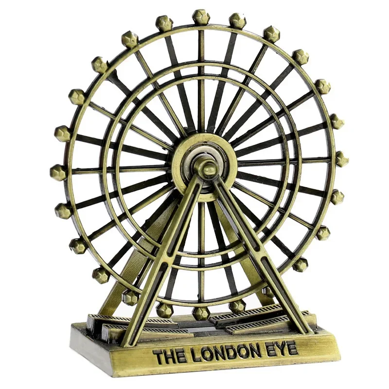 Retro wrought iron Ferris wheel model ornament creative metal crafts
