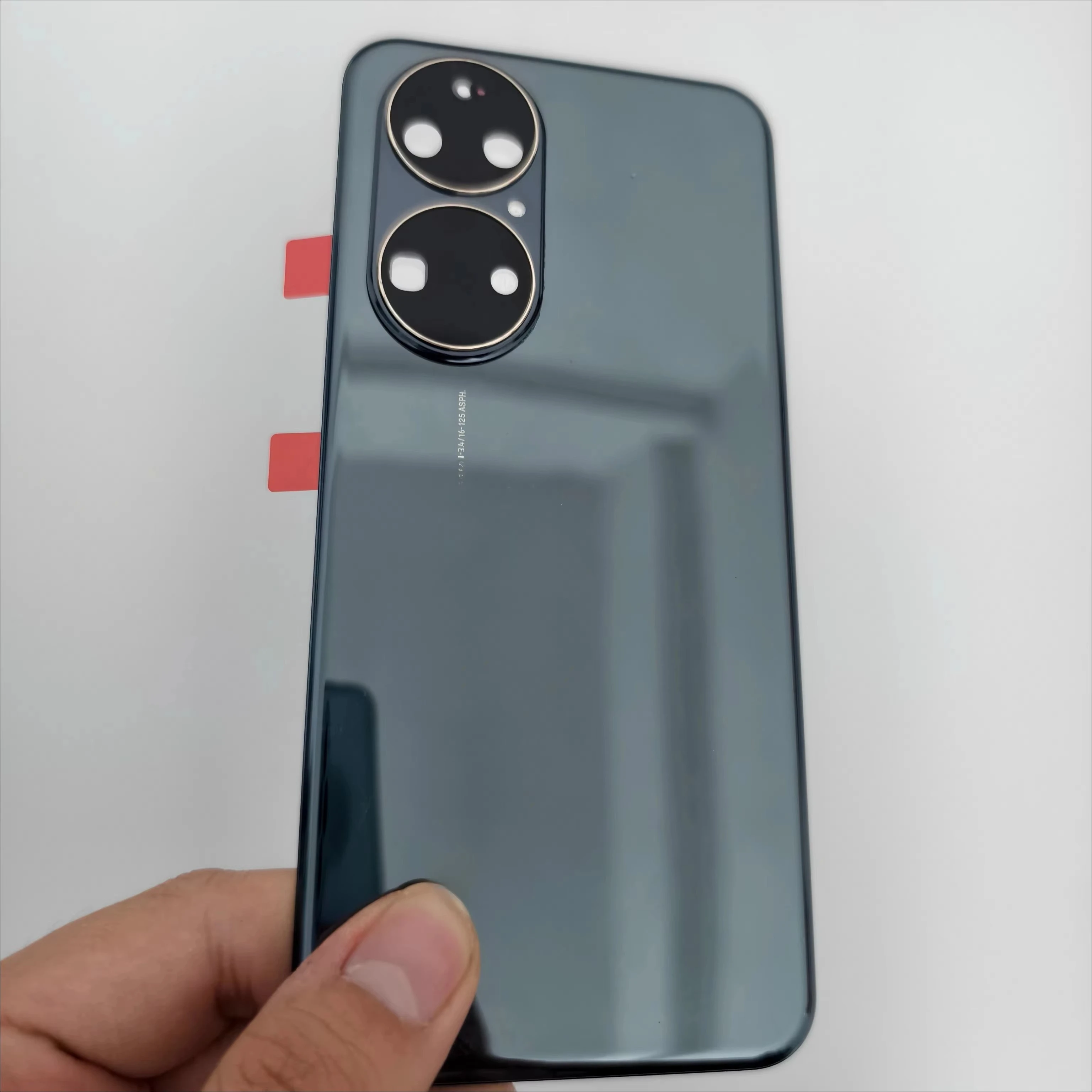 A+ Grade Back Battery Cover For Huawei P50, Rear Housing Lid Phone Shell With Camera Frame Glass Lens + Adhesive Tape