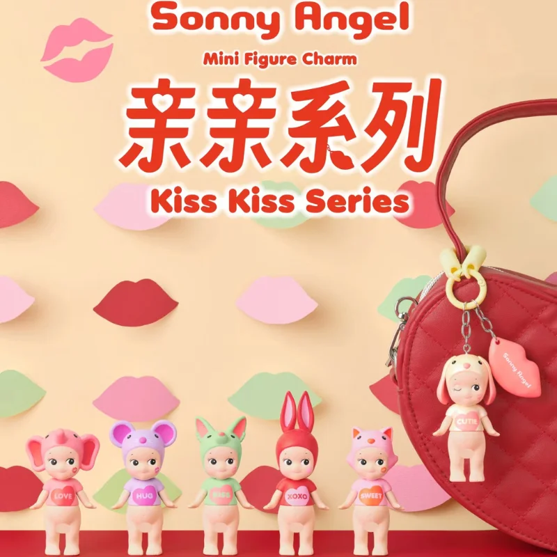 Sonny Angle 2025 New Valentine Day Limited Kisskiss Series Whole Box Of 6pcs Blind Box Hand Model Key Chain Fan Collection Gift