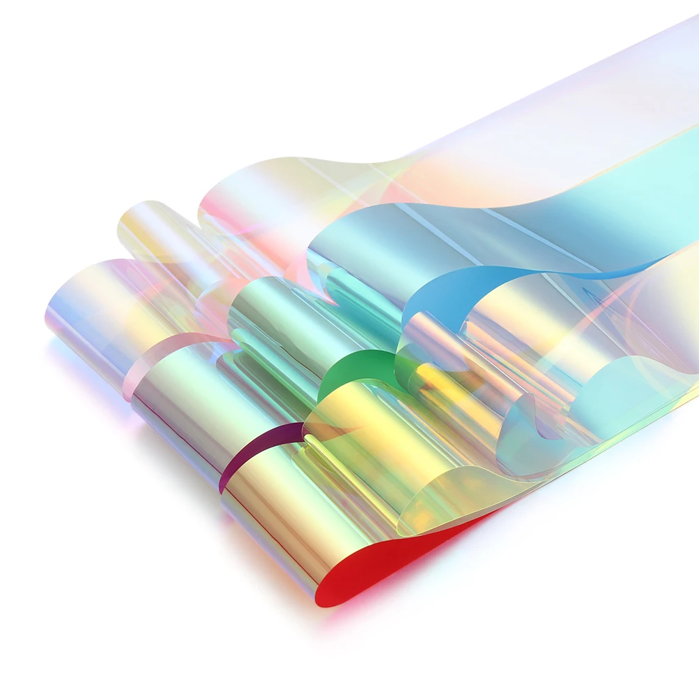 Nowe naklejki na paznokcie DIY, szklane, papierowe, holograficzne, z efektem aurory.