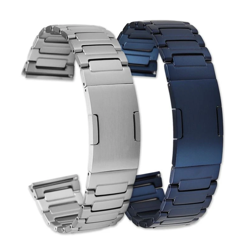 Correa de reloj de Metal de titanio para Huawei WATCH 4Pro Mars 4PRO, aleación de titanio, plata, azul, nueva cadena de reloj, pulsera de extremo de arco