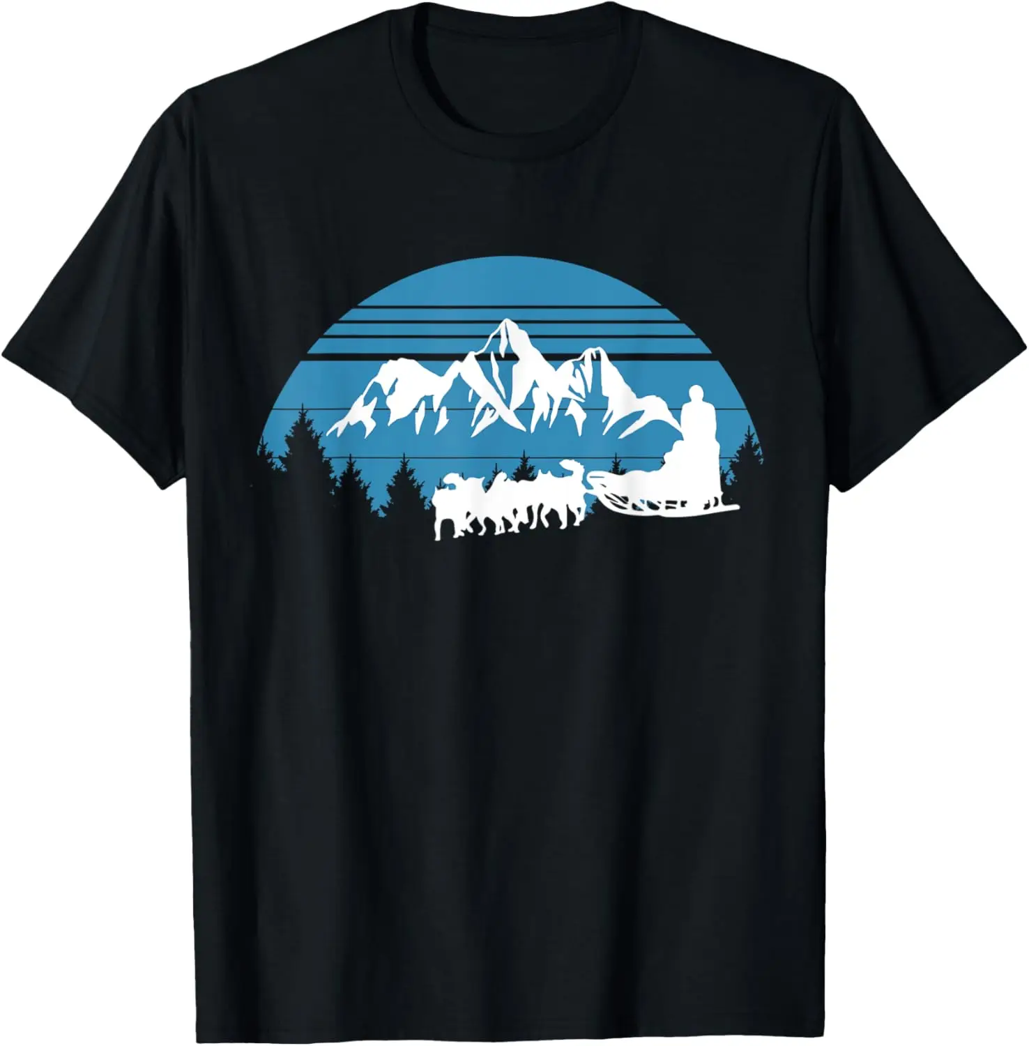 

Футболка Dog Sled Racing Husky Huskies Musher Siberia Snow Ice Alaska