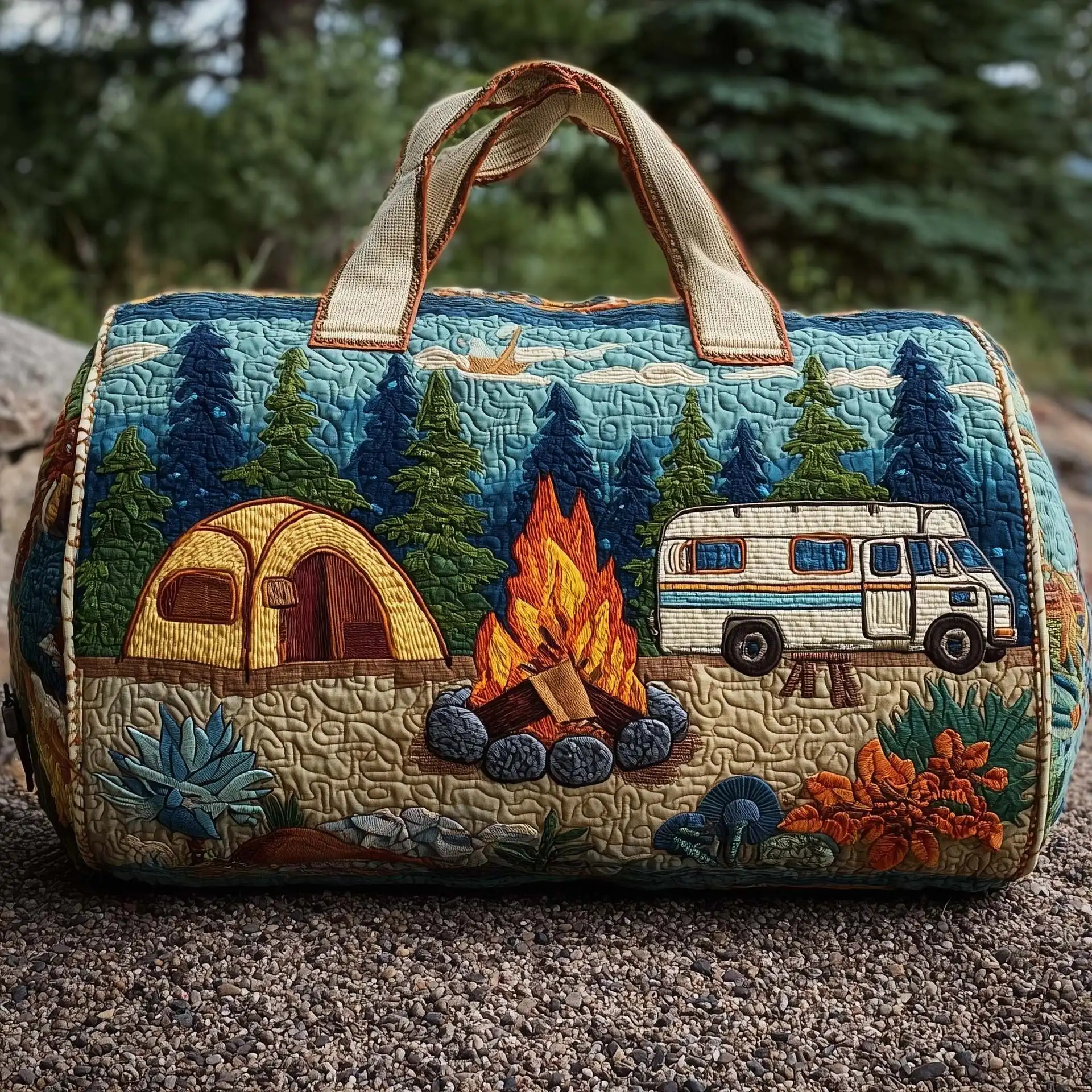 

3D Printed Quilted Travel Bags Hiking Camping Handbag fashion Personalized Tote Bag casual Beach Sport Bags Gifts Training Bag