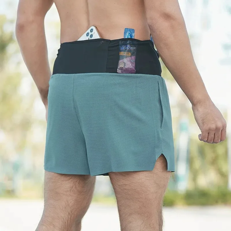 Men's Quick Dry 3 Inch 2 in 1 Running Shorts Compression Liner for Gym Trail Marathon Fitness