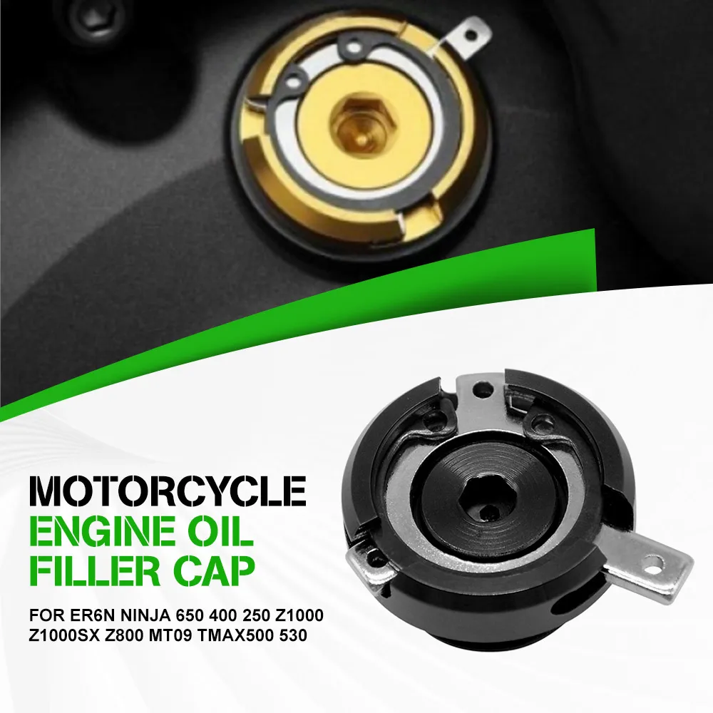 

Motorcycle Engine Oil Drain Plug Sump Nut Cup Cover For Kawasaki ER6N Ninja 650 400 250 Z1000 Z1000SX Z800 MT09 TMAX500 530