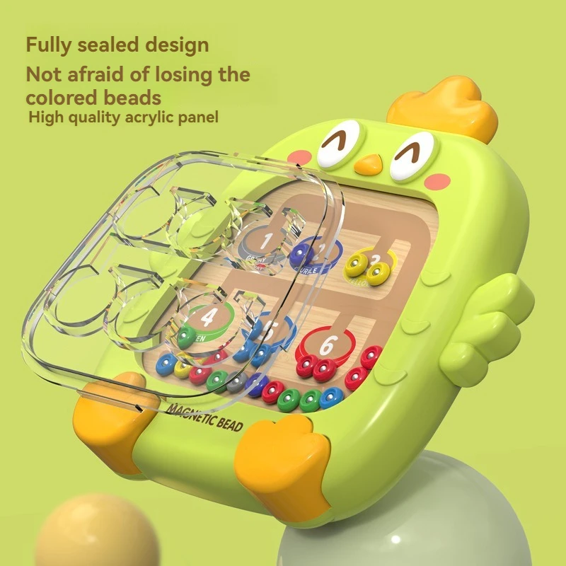 New Maze Challenge Toy Puzzle for Children Aged 3 to 6: Focus Training, Magnetic Ball Movement, Attention, Baby Boys and Girls