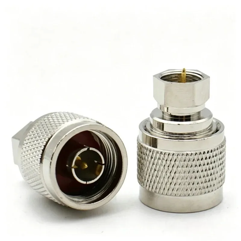 N to F Adapter Set, N-Type to F Type Male/Female RF Coaxial Connector, 50 Ohm to 75 Ohm for TV Antenna