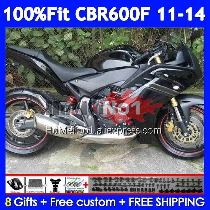 Injection For HONDA CBR600F4i CBR600F 11 12 Gloss black 13 14 36No.7 CBR 600 F 600F CBR600 F4i CC 2011 2012 2013 2014 Fairing