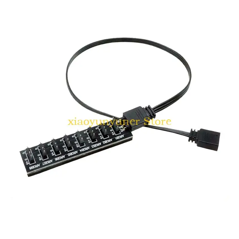 P9JB ARGB Hub 1 to 5/8 Port Cable for Addressable Color Fan and Coolers