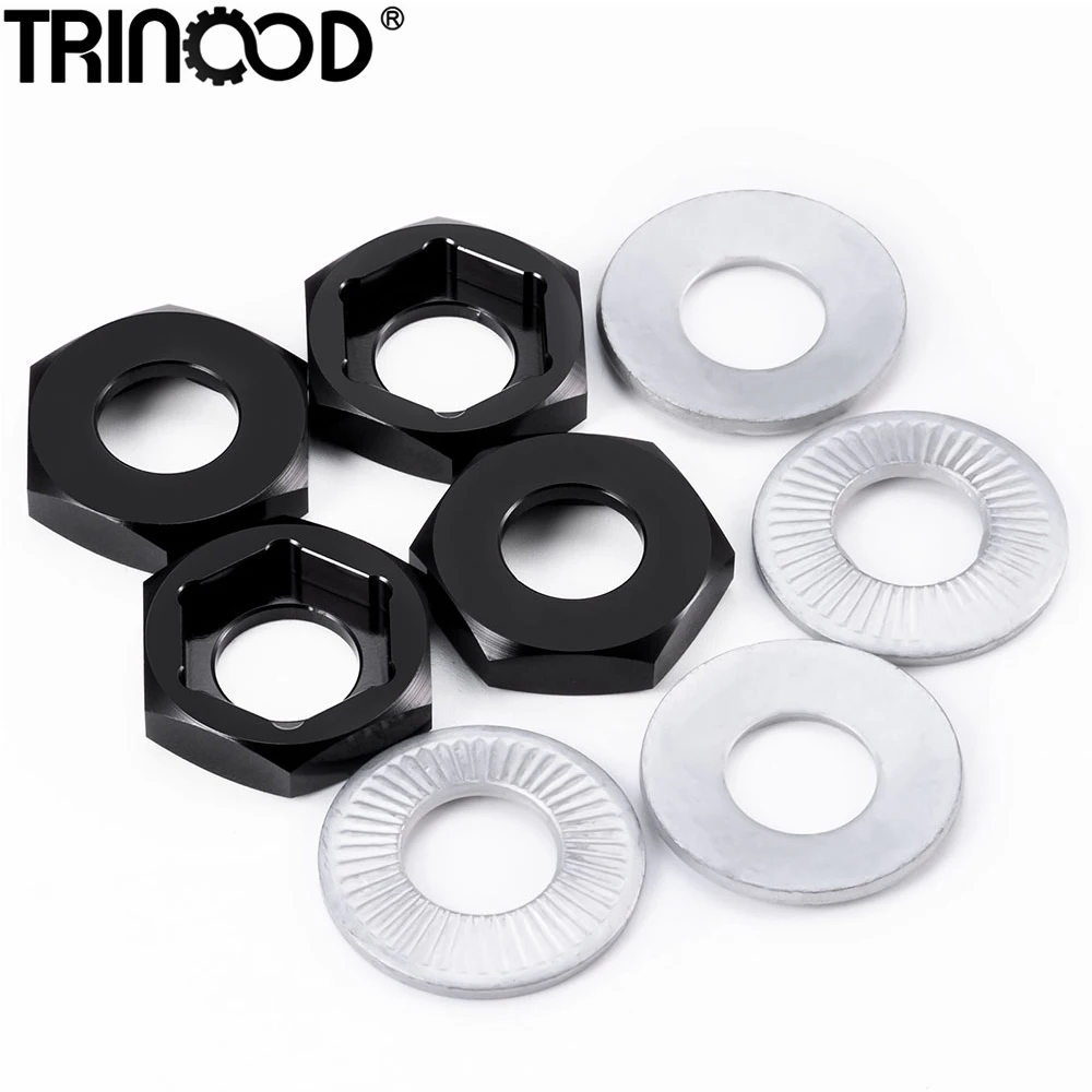 TRINOOD 4Pcs Alu Alloy Wheel Hex Adapter 17mm to 24mm/12mm to 17mm Drive Hub Combiner for 1/8 RC Crawler Car Buggy Truck Parts