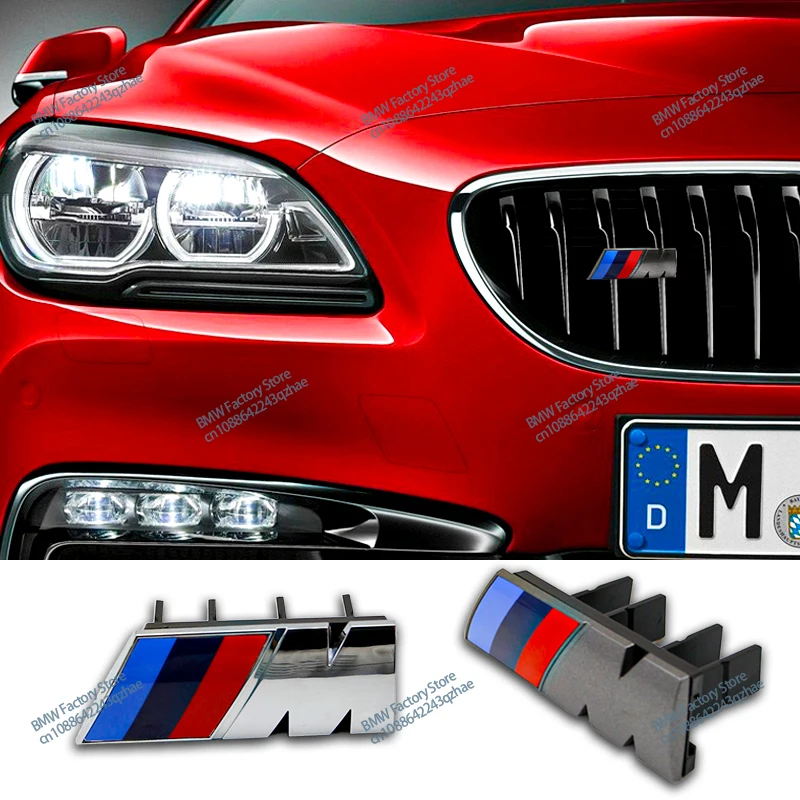 3D Car Front Grille Badge Emblem For BMW M Logo F48 G01 E84 E83 F39 F10 F30 G11 G07 G86 G80 G60 E60 E46 F31 X1 X2 X3 X4 X5 X6