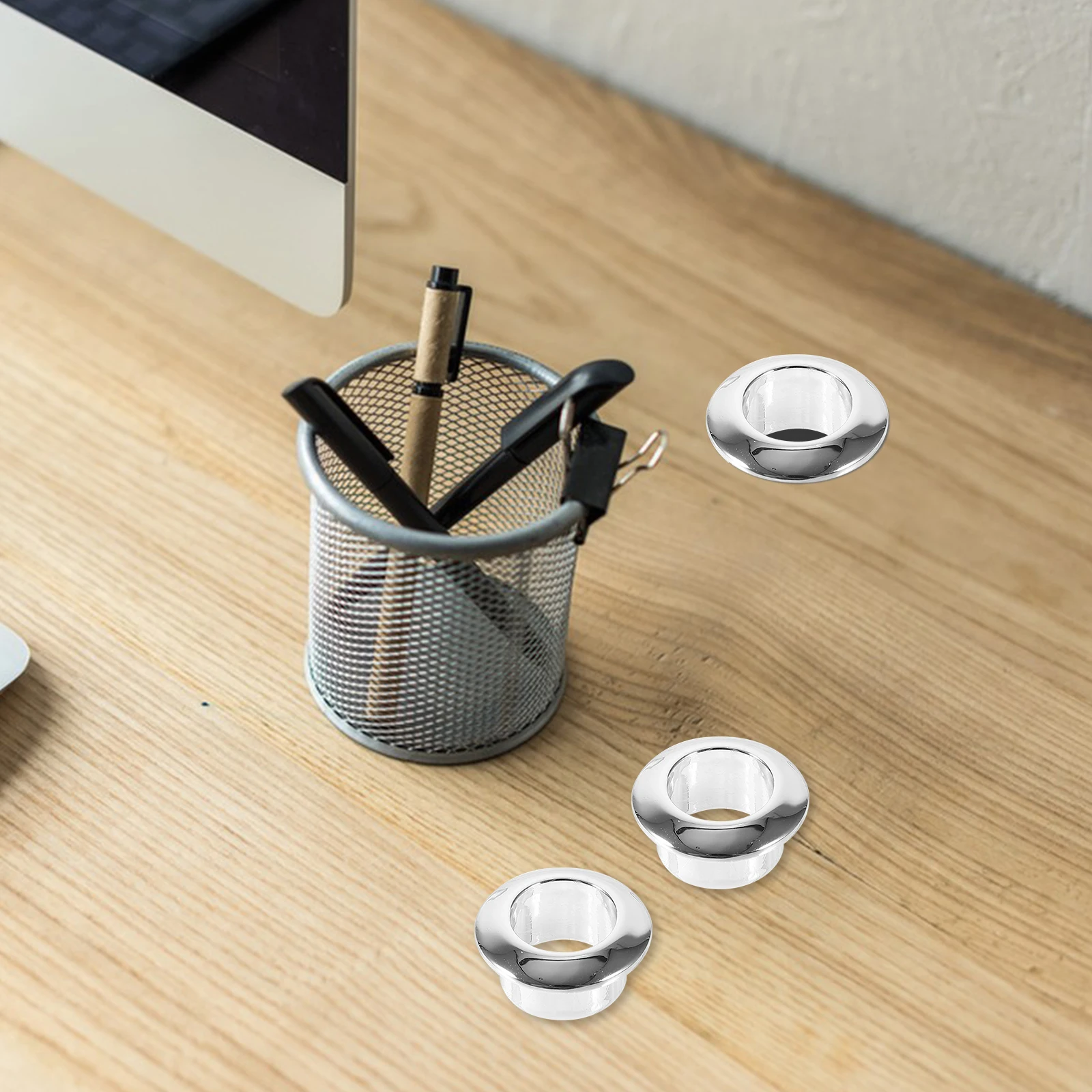 

10Pcs Computer Cable Grommets Desk Wire Hole Covers Cable Organizer Cord Hole Cover for Office Furniture Desk Grommets