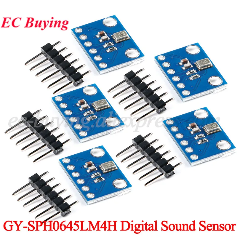 5Pcs/1pc SPH0645 Digital Sound Sensor Module I2S ISS Interface MEMS Microphone Breakout SPH0645LM4H for Arduino GY-SPH0645LM4H