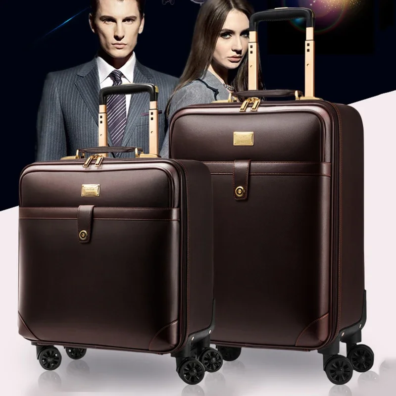 Wholesale Business Suitcases Package Trolley Cases Universal Wheel Men's Travel 20 Inch Boarding Code Boxes Bags Fashion Trunk